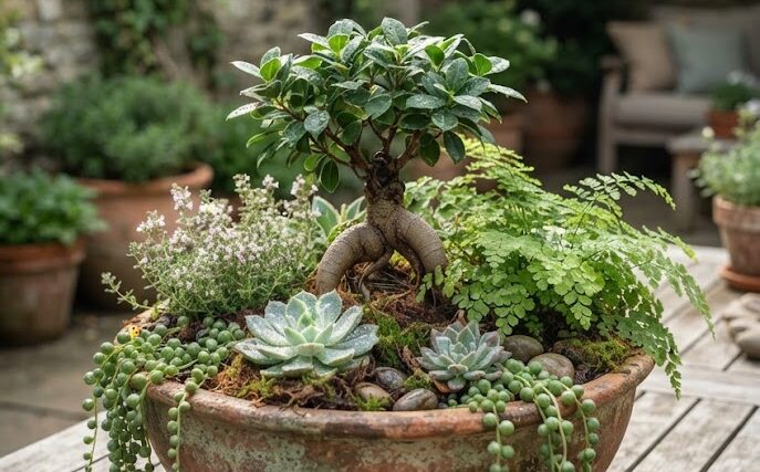 Plant Living Centerpiece